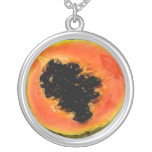 Collier de couleur d'eau de papaye