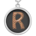 Collier de la lettre R de guépard