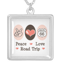 Collier de voyage par la route d'amour de paix