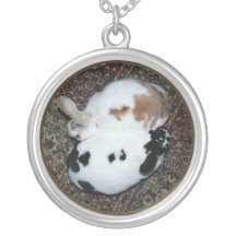 Collier de Yin Yang de lapin