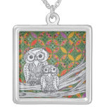 Collier des hiboux 3 de papier chinois