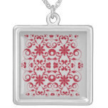Collier floral vintage de motif