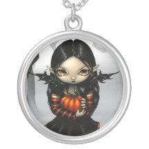 COLLIER Halloween féerique gothique de lutin de ci