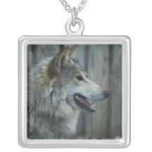 Collier mexicain d'argent sterling de loup