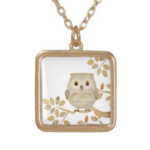 Collier musical de hibou d'arbre