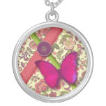 collier papillon liberty fleur necklace butterfly