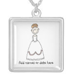 Collier personnalisé de jeune mariée