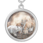 Collier portable d'art de lune de Lynx