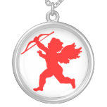 Collier rond de cupidon rouge