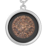 Collier rond de Sun d'art maya antique de calendri