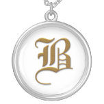 Colliers de monogramme d'or de mariage