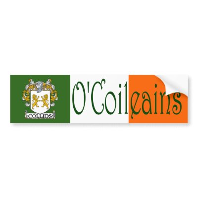 Collins Clan Irish/English Bumper Sticker by irishcountry