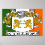 Collins Coat of Arms Poster Print