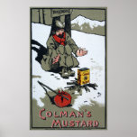 Colman's warming mustard, 1900 posters