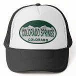 Colo Spgs license oval Trucker Hats