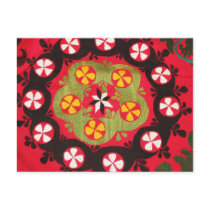 Coloful Antique Tribal  Turkish Textiles Post Cards
