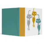 Coloful Girlfriend Cats Vinyl Binder