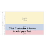 Colombia (Construction Sheet), Colombia Business Card Template