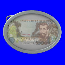 COLOMBIA CURRENCY 5000 belt buckles