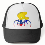 Colombia cyclist Colombian flag bicycle gear Trucker Hats
