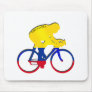 Colombia cyclist Colombian flag bicycle gear Mouse Pad