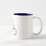 Colombia cyclist Colombian flag bicycle gear Mugs