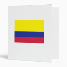 Colombia flag 3 ring binder