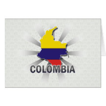 Colombia Flag Map 2.0 Cards