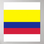 Colombia flag poster