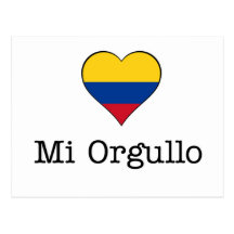 Colombia - Mi Orgullo Postcard