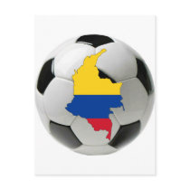 Colombia national team postcard