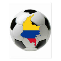 Colombia national team postcard