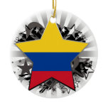 Colombia Star Christmas Tree Ornaments