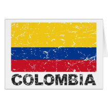 Colombia Vintage Flag Cards