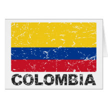 Colombia Vintage Flag Cards