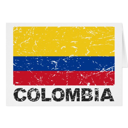 Colombia Vintage Flag Cards