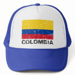 Colombia Vintage Flag Mesh Hats