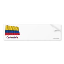 Colombia Waving Flag with Name