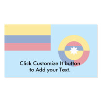 Colombian Air Force, Colombia flag Business Cards