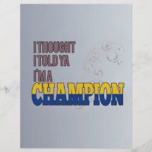 Colombian and a Champion Personalized Flyer