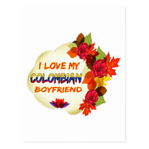 Colombian Boyfriend Design Post Card