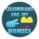 Colombians are my Homies Stickers