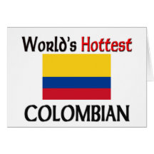 Colombien le plus chaud du monde cartes de vœux