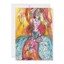 COLOMBINA / MARDI GRAS MASQUERADE BALL PERSONALIZED INVITES