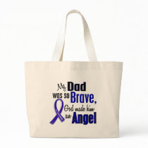 Colon Cancer ANGEL 1 Dad Canvas Bag