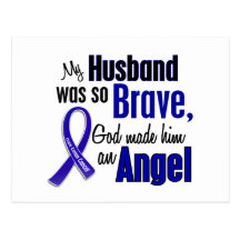 Colon Cancer ANGEL 1 Husband Post Cards