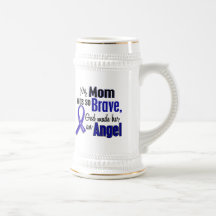 Colon Cancer ANGEL 1 Mom Coffee Mug