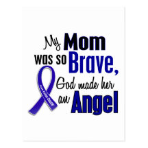 Colon Cancer ANGEL 1 Mom Post Cards