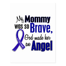 Colon Cancer ANGEL 1 Mommy Post Card