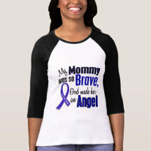 Colon Cancer ANGEL 1 Mommy Shirts